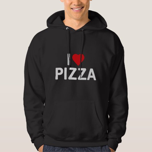 Veste À Capuche J'adore la pizza (Devant)
