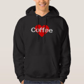Veste À Capuche J'adore le café (Devant)