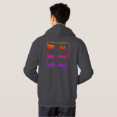 Veste À Capuche J'adore le cyclisme (Dos entier)