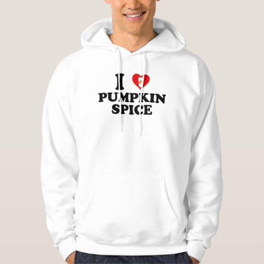 Veste À Capuche J'adore le goût de citrouille (Devant)