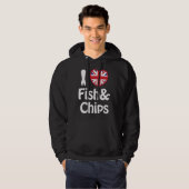 Veste À Capuche J'adore le pull Fish & Chips (Devant entier)