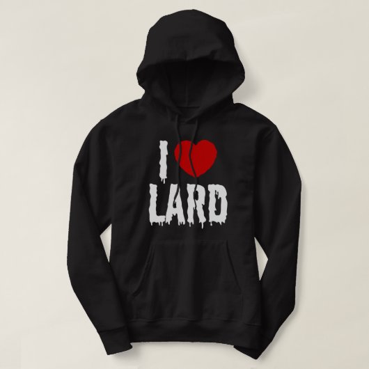 VESTE À CAPUCHE J'ADORE LE SUIF (Design devant)