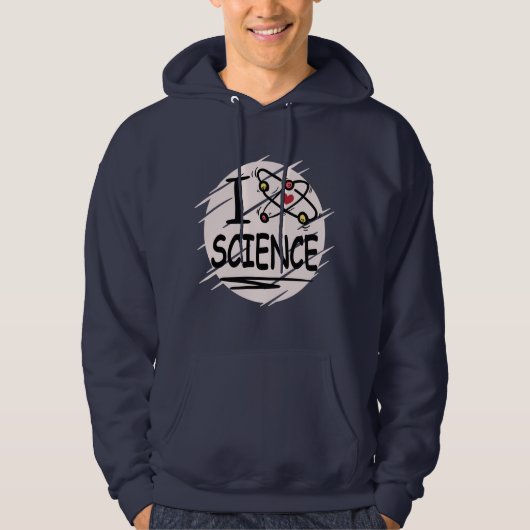 Veste À Capuche J'adore les sciences (Devant)