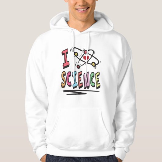 Veste À Capuche J'adore les sciences (Devant)