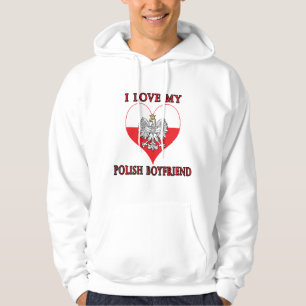Veste À Capuche J'adore mon petit ami polonais