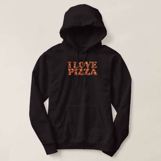 Veste À Capuche J'adore Pizza ! (Design devant)