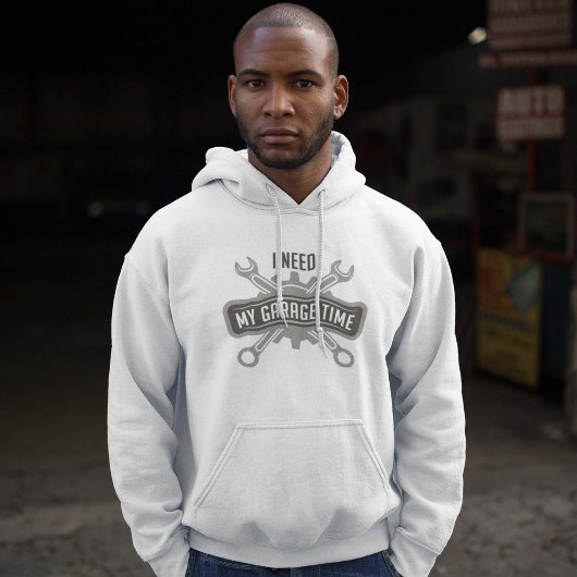 Veste À Capuche J'Ai Besoin De Mon Temps De Garage