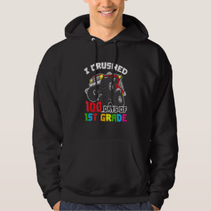 Veste À Capuche J'Ai Écrasé 100 Jours De Camion D'École De 1Ere An