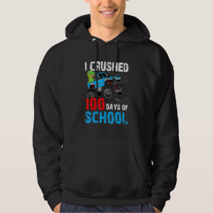 Veste À Capuche J'Ai Écrasé 100 Jours D'École Joyeux Camion 100E J