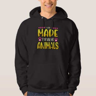 Veste À Capuche J'Ai Été Fait Pour Sauver Animaux Zoo Doctor Vet T