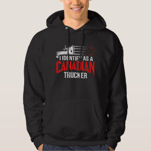 Veste À Capuche J'Ai L'Identité D'Être Un Camionneur Canadien 2022