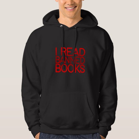 Veste À Capuche J'Ai Lu Des Livres Interdits (Devant)