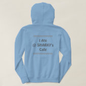 Veste À Capuche "J'ai mangé @ CAFE SHARKY" (Design dos)