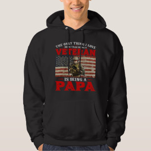 Veste À Capuche J'ai Papa Grandpa et Vétéran Nothing scares