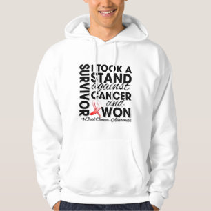 Veste À Capuche J'ai pris une position contre le Cancer oral et ai
