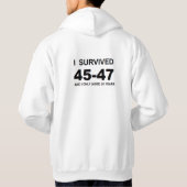 Veste À Capuche J'ai survécu 45-47 (Dos)