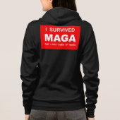 Veste À Capuche J'ai survécu à MAGA (Dos)