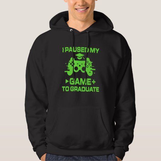 Veste À Capuche J'Ai Suspendu Mon Jeu À La Graduation Gamer Gra (Devant)