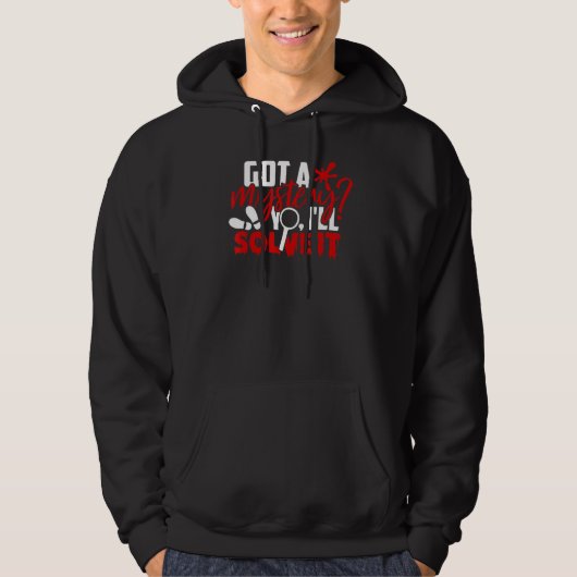 Veste À Capuche J'Ai Un Mystère Véritable Crime (Devant)