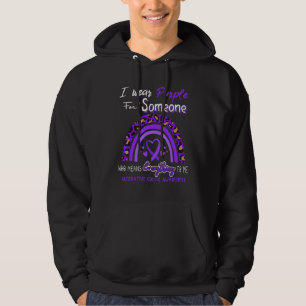 Veste À Capuche J'ai une Colite Ulcéreuse, je porte du violet pour