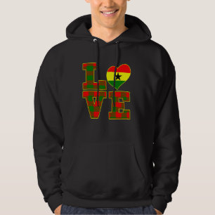 Veste À Capuche J'Aime Accra Fier Ghanéen J'Aime Le Ghana Drapeau