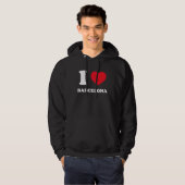 Veste À Capuche J'aime cœur Barcelone (Devant entier)