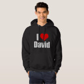 Veste À Capuche J'aime David (Devant entier)