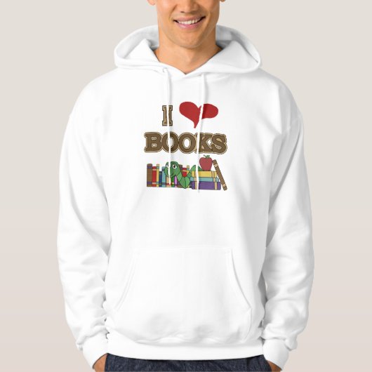 Veste À Capuche J'aime des livres (Devant)
