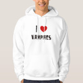 Veste À Capuche J'aime des vampires (Devant)