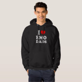 Veste À Capuche J'Aime Emo Dads (Devant entier)