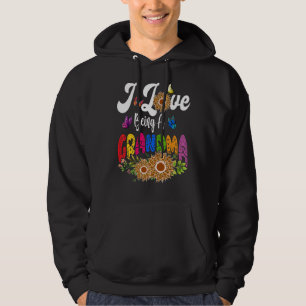 Veste À Capuche J'Aime Être Un Papillon De Fleurs De Soleil Léopar