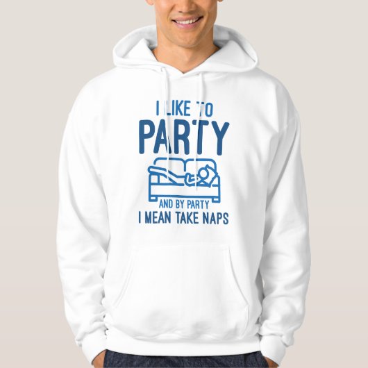 Veste À Capuche J'Aime Faire La Fête (Devant)