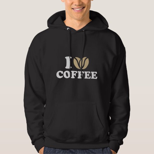 Veste À Capuche J'aime le café (Devant)