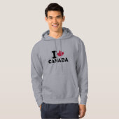 Veste À Capuche J'aime le Canada (Devant entier)