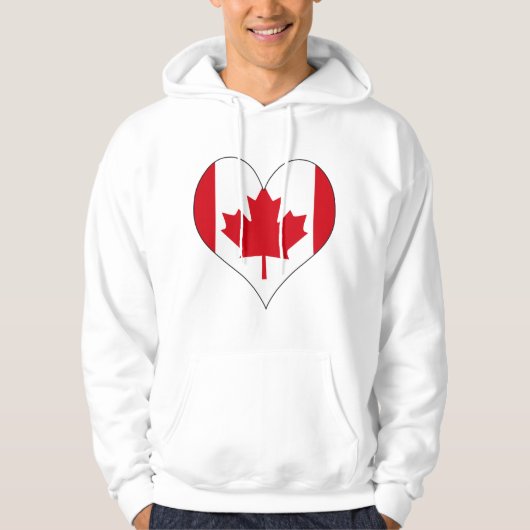 Veste À Capuche J'aime le Canada (Devant)