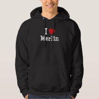 J'aime le coeur de Merlin personnalisé