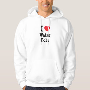 Veste À Capuche J'aime le coeur Water Polo personnalisé