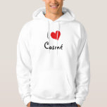 Veste À Capuche J'Aime Le Cosme<br><div class="desc">I Love Cosme conception de coeur. De mignonnes idées cadeaux d'anniversaire.</div>