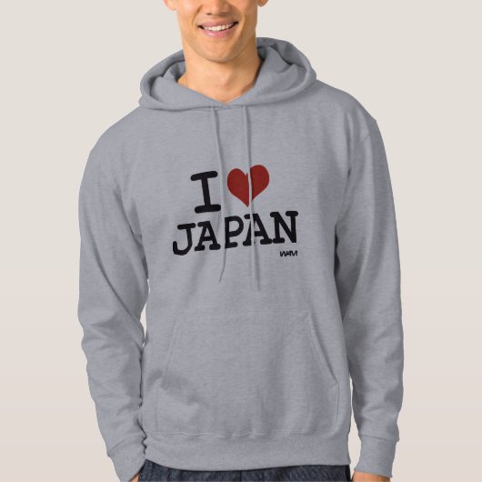 VESTE À CAPUCHE J'AIME LE JAPON (Devant)