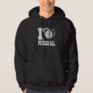 Veste À Capuche J'Aime Le Pickleball Drôle Pour Pickle Ball Player