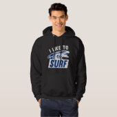Veste À Capuche J'Aime Le Surf (Devant entier)