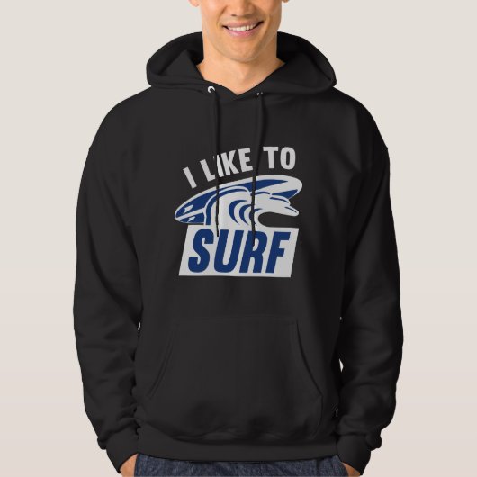 Veste À Capuche J'Aime Le Surf (Devant)