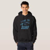 Veste À Capuche J'Aime Le Surf (Devant entier)