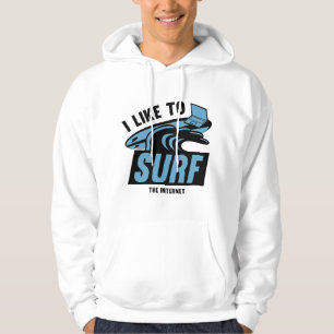 Veste À Capuche J'Aime Le Surf D'Internet