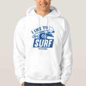 Veste À Capuche J'Aime Le Surf D'Internet (Devant)