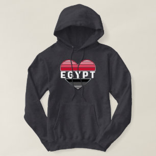 Veste À Capuche J'aime l'Egypte, le coeur égyptien
