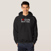 Veste À Capuche J'Aime Les Chats Vous N'Êtes Pas Drôle (Devant entier)