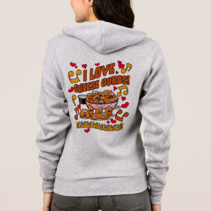 Veste À Capuche J'Aime Les Courbes De Fromage !