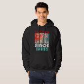 Veste À Capuche J'aime les échecs depuis 1998 (Devant entier)