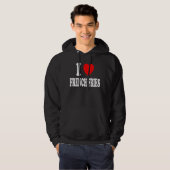 Veste À Capuche J'Aime Les Frites Nourriture Rapide Pommes De Terr (Devant entier)